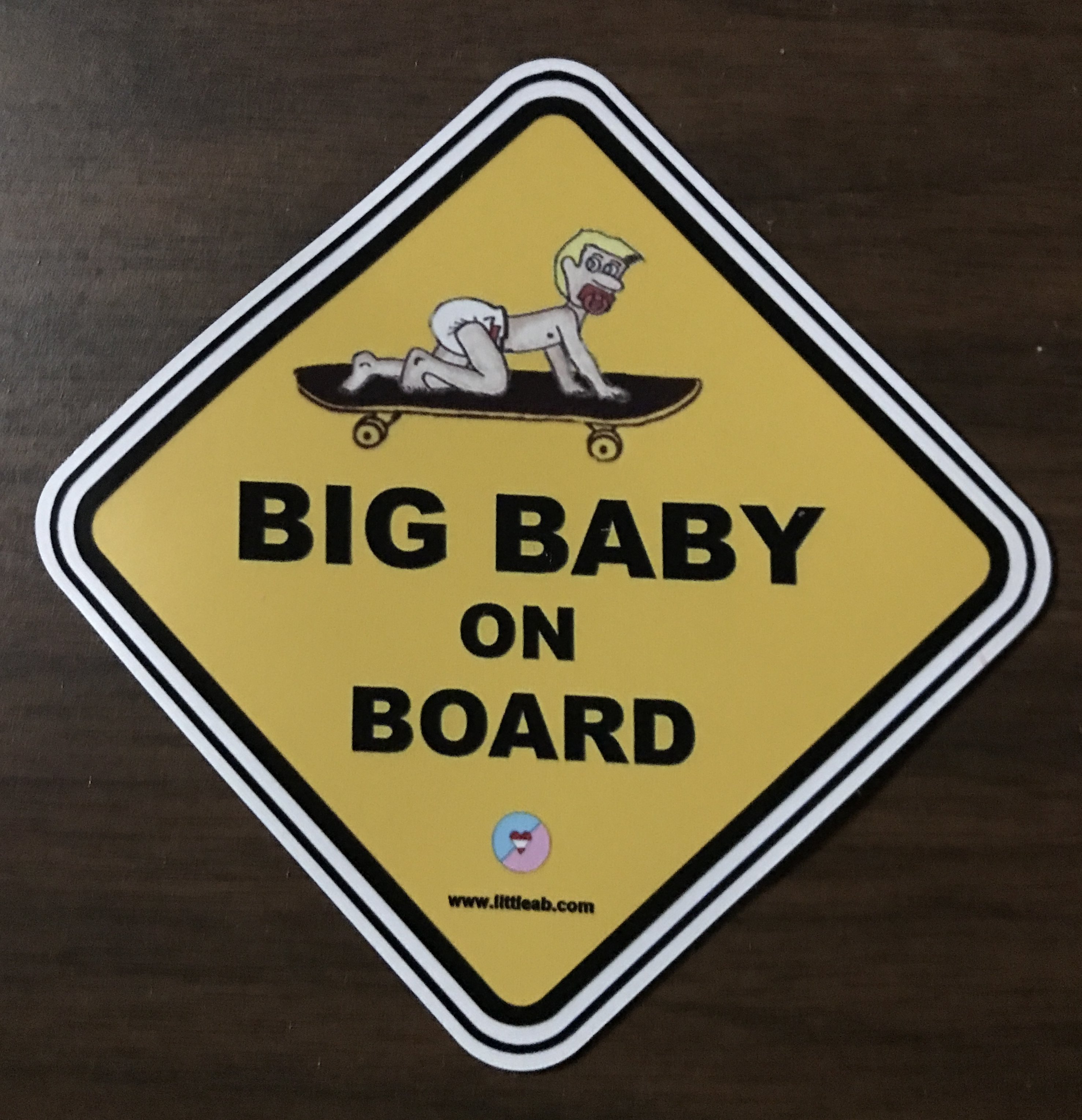 Big Baby On Board Magnet.
